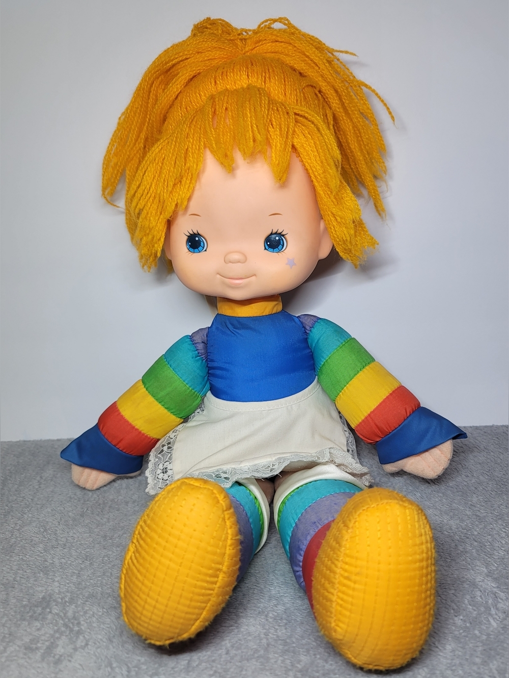 Vtg 80’s Rainbow Brite 18” Plush Doll Hallmark Mattel Original 1983 1st Release